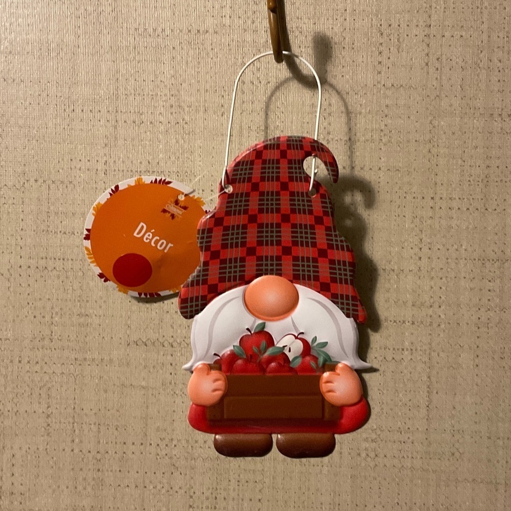 Festive Plaid Gnome Ornament